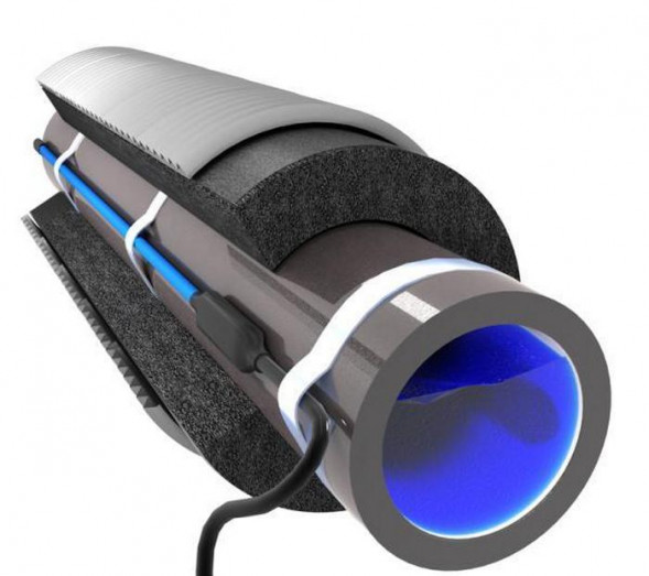 Греющий кабель Freezstop-25-20 на трубу