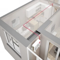 Установка кондиционера за подвесным потолком