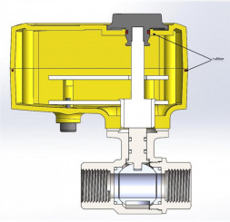 Шаровой кран с электроприводом Neptun PROFI 220В 1